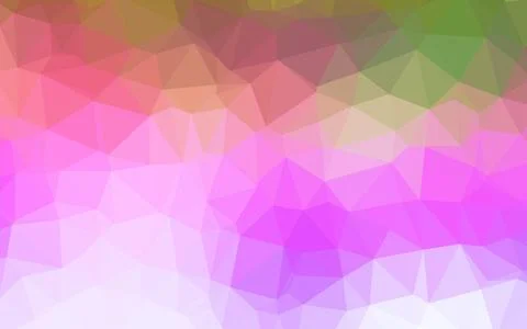 Light Multicolor, Rainbow vector shining triangular pattern. Illustrazione stock