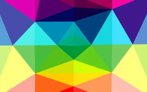 Light Multicolor, Rainbow vector shining triangular pattern. 스톡 일러스트