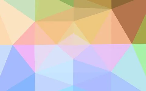 Light Multicolor, Rainbow vector shining triangular background. Illustrazione stock