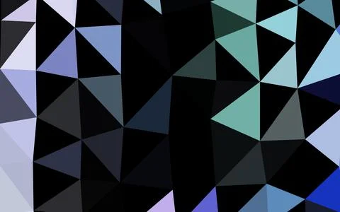 Light Multicolor, Rainbow vector shining triangular template. Ilustração Stock