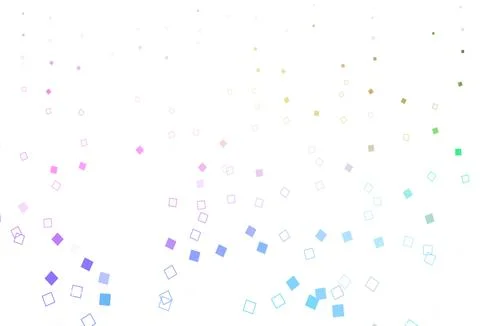 Light Multicolor, Rainbow vector template with square style. Stock Illustration