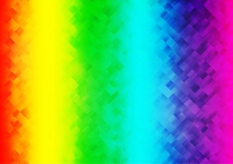Light Multicolor, Rainbow vector template with crystals, rectangles. Stock Illustration