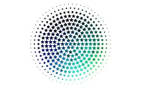 Light Multicolor, Rainbow vector template with sky stars. Stock Illustration