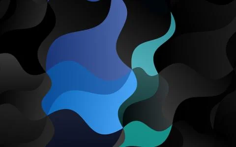 Light Multicolor, Rainbow vector template with bubble shapes. 스톡 일러스트