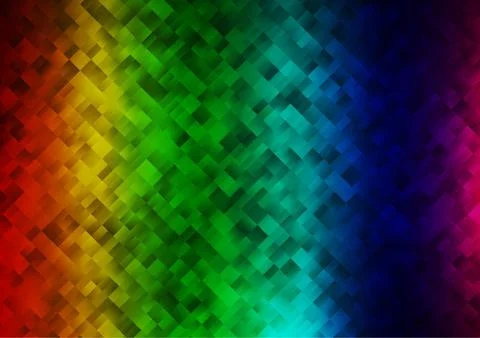 Light Multicolor, Rainbow vector template with crystals, rectangles. Stock-Illustration