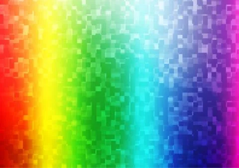 Light Multicolor, Rainbow vector template with crystals, rectangles. Illustrazione stock