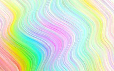 Light Multicolor, Rainbow vector template with bubble shapes. Stock Illustration