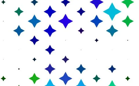 Light Multicolor, Rainbow vector template with sky stars. Stock Illustration