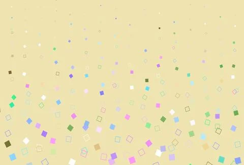 Light Multicolor, Rainbow vector template with square style. Stock Illustration