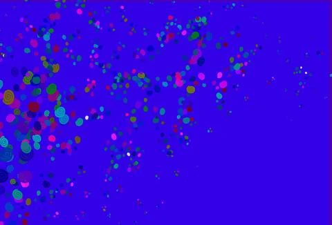 Light Multicolor, Rainbow vector template with lines, ovals. Stock Illustration