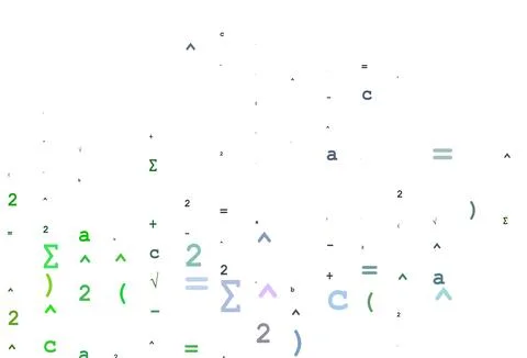 Light Multicolor, Rainbow vector template with math simbols. Illustration