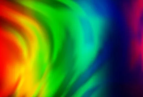 Light Multicolor, Rainbow vector template with lines, ovals. Stock Illustration