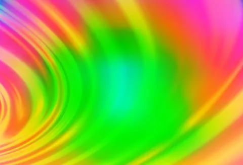 Light Multicolor, Rainbow vector template with bent ribbons. Stock Illustration