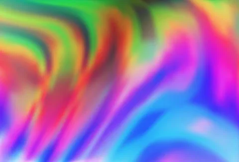 Light Multicolor, Rainbow vector template with bent ribbons. 스톡 일러스트