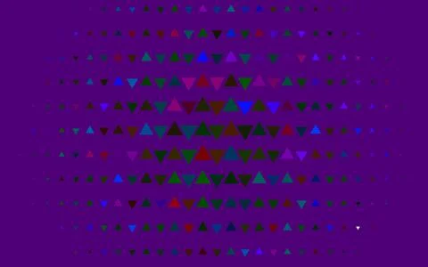 Light Multicolor, Rainbow vector template with crystals, triangles. Stock Illustration