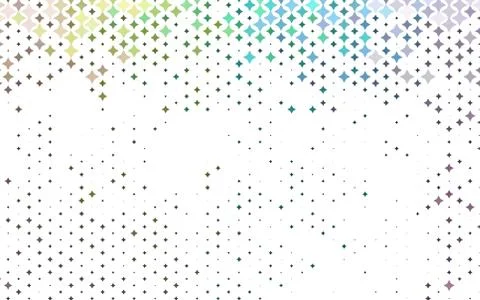 Light Multicolor, Rainbow vector texture with beautiful stars. Stock Illustration