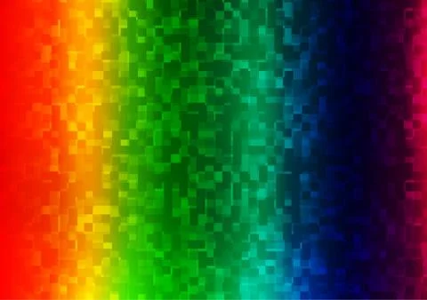 Light Multicolor, Rainbow vector texture in rectangular style. Illustrazione stock