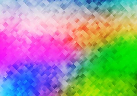 Light Multicolor, Rainbow vector texture in rectangular style. Illustrazione stock
