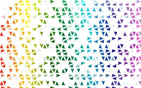 Light Multicolor, Rainbow vector texture in triangular style. Illustrazione stock