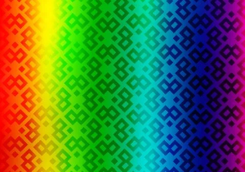 Light Multicolor, Rainbow vector texture in rectangular style. Stock Illustration