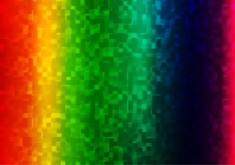 Light Multicolor, Rainbow vector texture in rectangular style. Stock Illustration