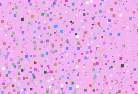 Light Multicolor, Rainbow vector texture with rectangular style. Stock Illustration