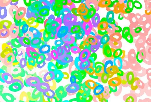 Light Multicolor, Rainbow vector texture with disks. Stock Illustration