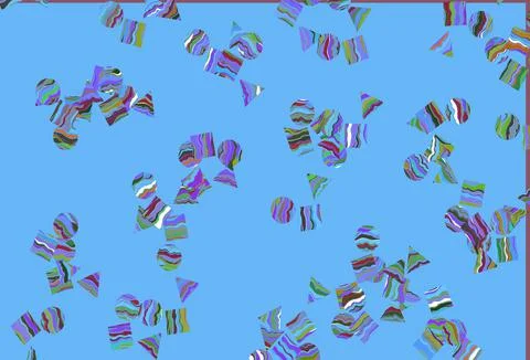 Light Multicolor, Rainbow vector texture in poly style with circles, cubes. Stock Illustration