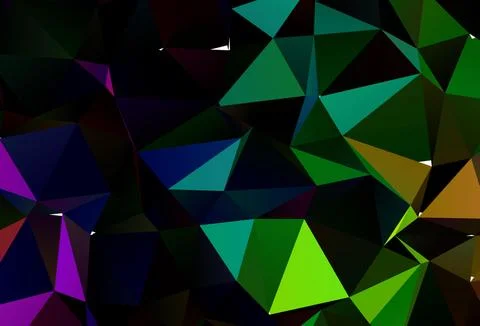 Light Multicolor, Rainbow vector triangle mosaic cover. Illustrazione stock