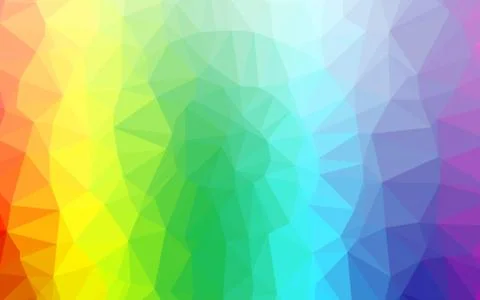 Light Multicolor, Rainbow vector triangle mosaic texture. Illustrazione stock