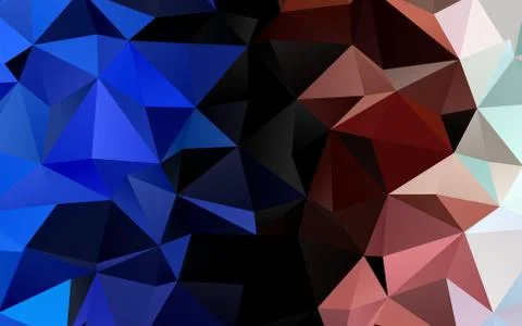 Light Multicolor, Rainbow vector triangle mosaic template. Illustrazione stock