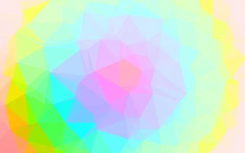 Light Multicolor, Rainbow vector triangle mosaic texture. 스톡 일러스트
