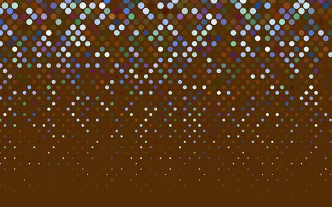 Light Multicolor vector abstract pattern with circles. Geometry template for  Illustrazione stock