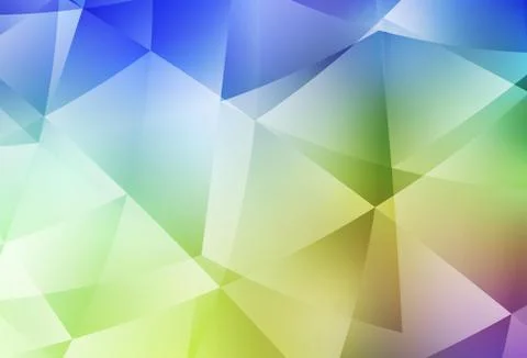 Light Multicolor vector abstract polygonal background. Stock Illustration