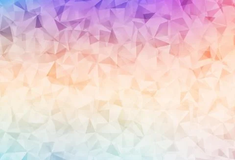 Light Multicolor vector abstract polygonal pattern. Illustrazione stock