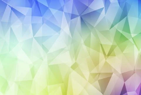 Light Multicolor vector abstract polygonal pattern. 스톡 일러스트