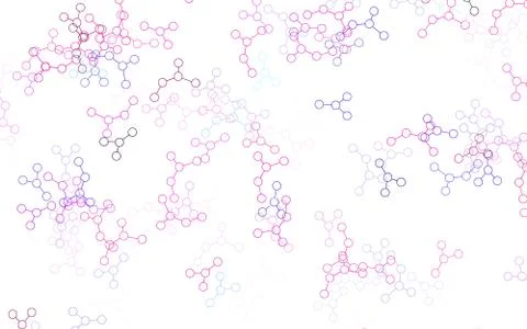 Light Multicolor vector backdrop with artificial intelligence data. 스톡 일러스트