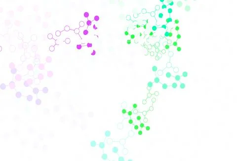 Light Multicolor vector backdrop with artificial intelligence data. Stock Illustration