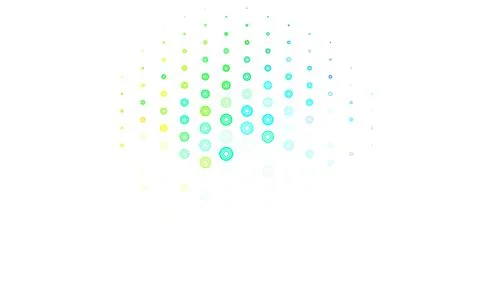 Light Multicolor vector backdrop with dots. Stock Illustration