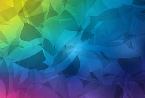 Light Multicolor vector backdrop with polygonal shapes. Stock Illustration