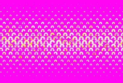 Light Multicolor vector backdrop with rainbows, clouds. Illustrazione stock