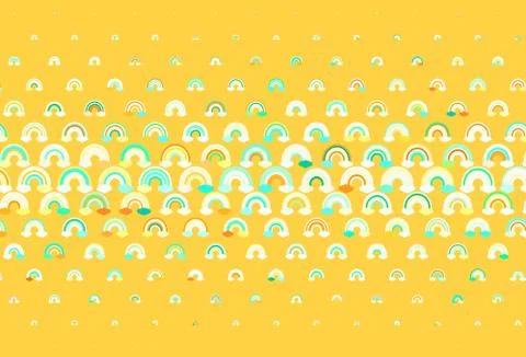 Light Multicolor vector backdrop with rainbows, clouds. 스톡 일러스트