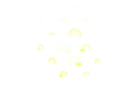 Light Multicolor vector backdrop with rainbows, clouds. Illustrazione stock