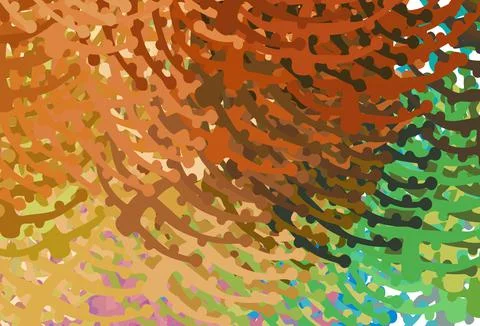 Light Multicolor vector background with abstract shapes. Stock Illustration