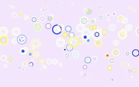 Light Multicolor vector background with bubbles. Stock Illustration