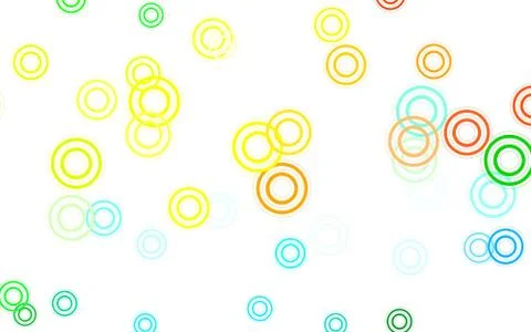 Light Multicolor vector background with bubbles. Stock Illustration