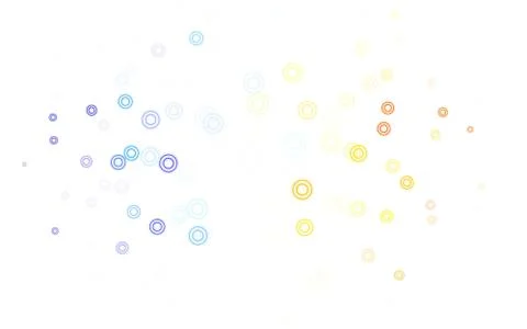 Light Multicolor vector background with bubbles. Stockillustratie