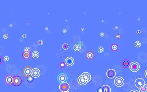 Light Multicolor vector background with bubbles. Stock Illustration