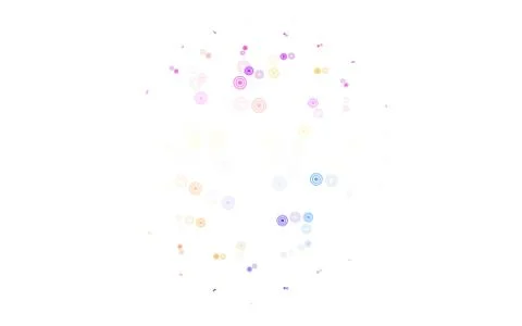 Light Multicolor vector background with bubbles. 스톡 일러스트