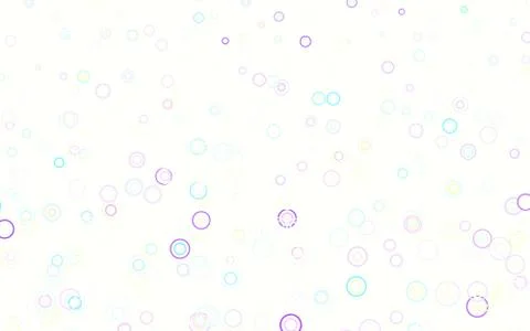 Light Multicolor vector background with bubbles. Stock Illustration